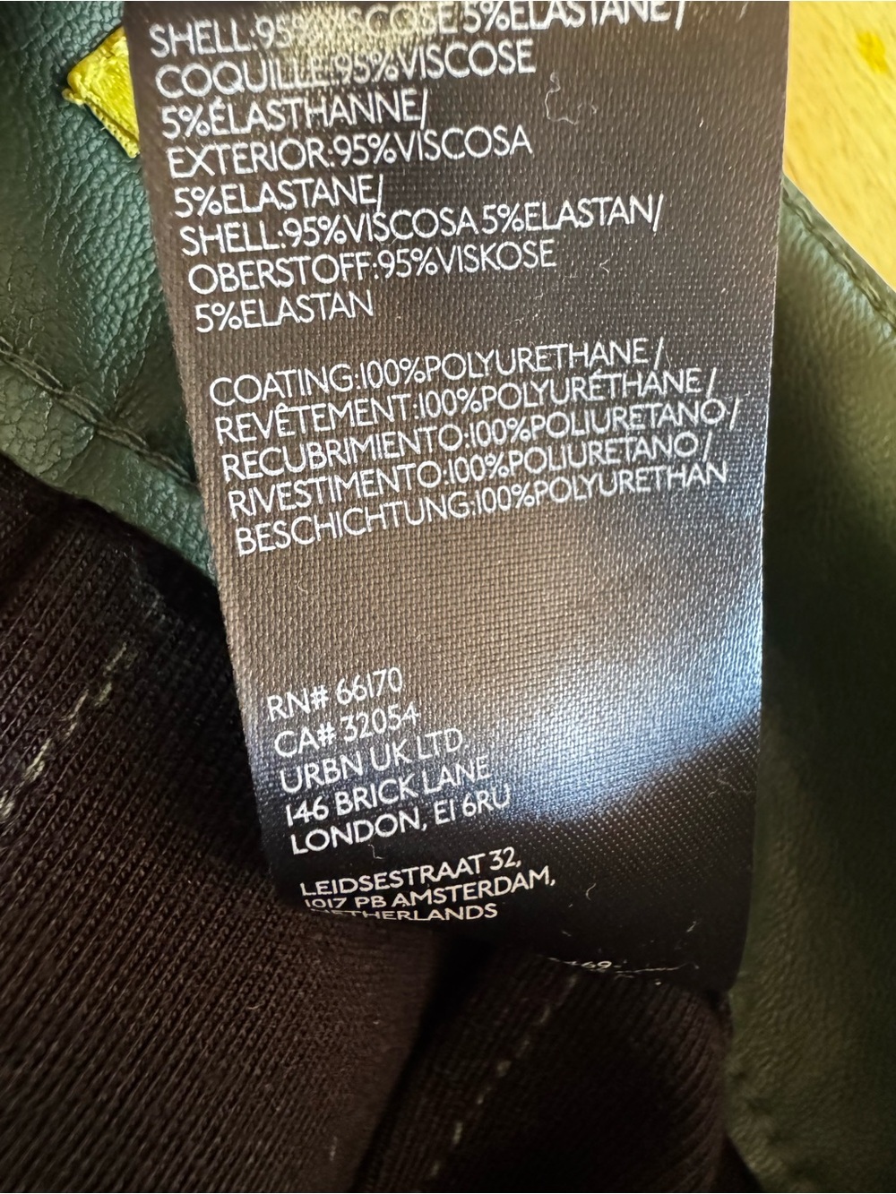 Anthropologie Maeve The Colette Faux Viscose Leather Wide-Leg Pants Green Sz 32 - Picture 7 of 9